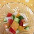 ぽぽきゅ's cooksnap of when they made 柿と野菜のカラフルマリネ.