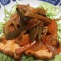 kona8's cooksnap of when they made 厚揚げと冷凍野菜ミックスをチリソースで.