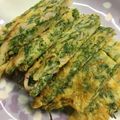 もくちゃん's cooksnap of when they made *人参の葉のちぢみ*.