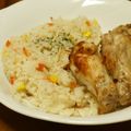 モーリーママ's cooksnap of when they made 炊飯器で簡単♫塩バターピラフ.