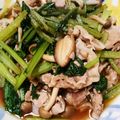 saei☆'s cooksnap of when they made 小松菜と豚肉のポン酢炒め.