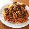 みきとぷら's cooksnap of when they made わんわん物語の♡ミートボールスパゲティ.
