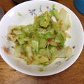 あけぽんぽんだよー's cooksnap of when they made あと一品！キャベツの辛子おかか和え.