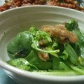 えみんちゅ＊'s cooksnap of when they made カリカリ鶏皮と春菊のポン酢和え.