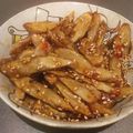かかみQ's cooksnap of when they made 大人のおつまみ〜チリごぼう♪.