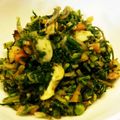 4葉のぶたぶた's cooksnap of when they made 栄養満点！人参葉のナッツふりかけ.