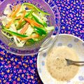 ふたごゆき's cooksnap of when they made サラダに♪胡麻ドレ柚子胡椒風味.