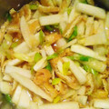 きまぐれまちこ's cooksnap of when they made おふくろの味　大根と白ネギの卵とじ.