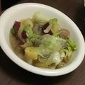 maa♩'s cooksnap of when they made さつま芋・玉ねぎ・レタス☆コンソメスープ.