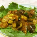 御伽衆ぱすた's cooksnap of when they made 簡単おかず♪海老と茄子のカレー炒め.