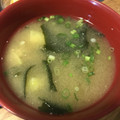 ろろしゃん's cooksnap of when they made さつまいもとワカメ✽お味噌汁✽.
