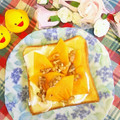 ももちゃんのれしぴ's cooksnap of when they made 【簡単 柿とハチミツの美意識トースト】.