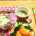 komutatata's cooksnap of when they made 簡単一回分♪シーザーサラダ風ドレッシング.