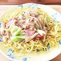 takataka21's cooksnap of when they made 焼きそばの具材で、餡かけかた焼きそば！.