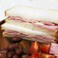 しじみごはん's cooksnap of when they made ハムだけ！サンド.