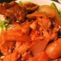 ひととせ305's cooksnap of when they made 豚肉のケチャップポン酢とレタスのサラダ.