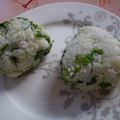 クレちゃん's cooksnap of when they made ルッコラおにぎり　★私のいちおし★.