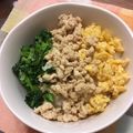 cacheee's cooksnap of when they made とっても簡単ー♡ご飯がすすむ三色そぼろ丼.