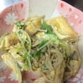 himekoo's cooksnap of when they made 薄揚げと白菜の卵とじ.