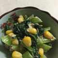 himarika♫'s cooksnap of when they made 小松菜とシーチキンコーンプラス缶和え♪.