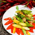 makichihua's cooksnap of when they made 巻かずにそのまま！アスパラベーコン.