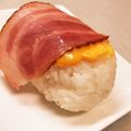 なーなちゃん's cooksnap of when they made チーズベーコン巻きおにぎり.