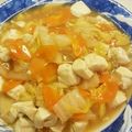 あやとも09けい's cooksnap of when they made 白菜と豆腐のぽかぽかあんかけ丼.