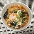 リラックマ君ママ♡'s cooksnap of when they made わかめとキムチの春雨スープ.