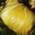 bigflowers's cooksnap of when they made ぷち居酒屋 あんかけ白菜ささみロール.