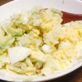 まるがりいた's cooksnap of when they made 旨☆シーザーラー油でアボカドと卵のサラダ.