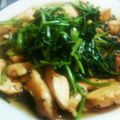 さゆとまみ's cooksnap of when they made 超速！プルプルむね肉と山盛り青菜炒め.