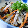 shinyui's cooksnap of when they made もやしとひじきの黒酢和え.