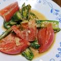 クックxz's cooksnap of when they made トマトとオクラのマヨポンサラダ.