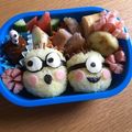 クック22YC1O☆'s cooksnap of when they made 簡単♪キャラ弁♡ミニオンズおにぎり♪.