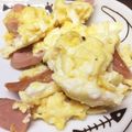 卵せんべい's cooksnap of when they made ソーセージと卵のマヨネーズ炒め.