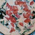 patepateco's cooksnap of when they made ほうれん草とトマトの♪オープンオムレツ♥.