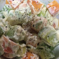 ☆えりんこ☆★'s cooksnap of when they made ＋1品 柿とアボカドの黒胡椒マヨサラダ.