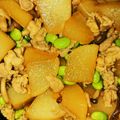 けいこけい's cooksnap of when they made 大根と豚バラの甘辛しょうが炒め.