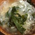 お願いひつじ's cooksnap of when they made 咳き込み注意！ところてんの柚子胡椒スープ.