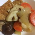ma710ma's cooksnap of when they made 簡単 玉ねぎ 人参 蓮根 薩摩揚げの煮物.