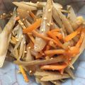 Stromboli's cooksnap of when they made お弁当☆副菜☆甘すぎない☆きんぴらごぼう.