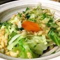 イシス女神's cooksnap of when they made ダイエットや夜食にキャベツで釜玉うどん風.