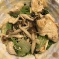 Hanako181's cooksnap of when they made レタスとしめじと鶏むねの旨マヨソテー☆.
