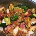 やーしー's cooksnap of when they made 簡単おつまみに!!やみつきタコキムチ.