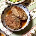 ひつじや's cooksnap of when they made 挽肉:おから=2:1のヘルシーハンバーグ.
