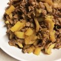 ku•x•uta's cooksnap of when they made さつま芋りんご豚肉炒め.