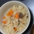 kotorinpi's cooksnap of when they made 鶏肉ナシ☆でも大満足の炊き込みご飯.