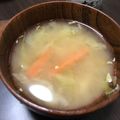ラクラクダ's cooksnap of when they made キャベツの味噌汁.