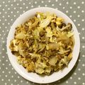 blue_apron's cooksnap of when they made ひき肉とキャベツの卵とじ煮.