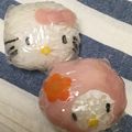 yummy?'s cooksnap of when they made 簡単キャラ弁♪キティおにぎり.